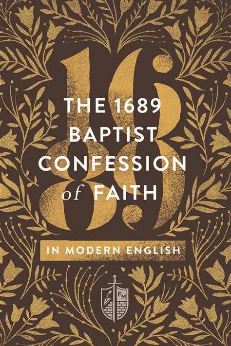 They nonetheless articulated the most distinctive Baptist ecclesiology that had been printed to that day. . Problems with the 1689 confession